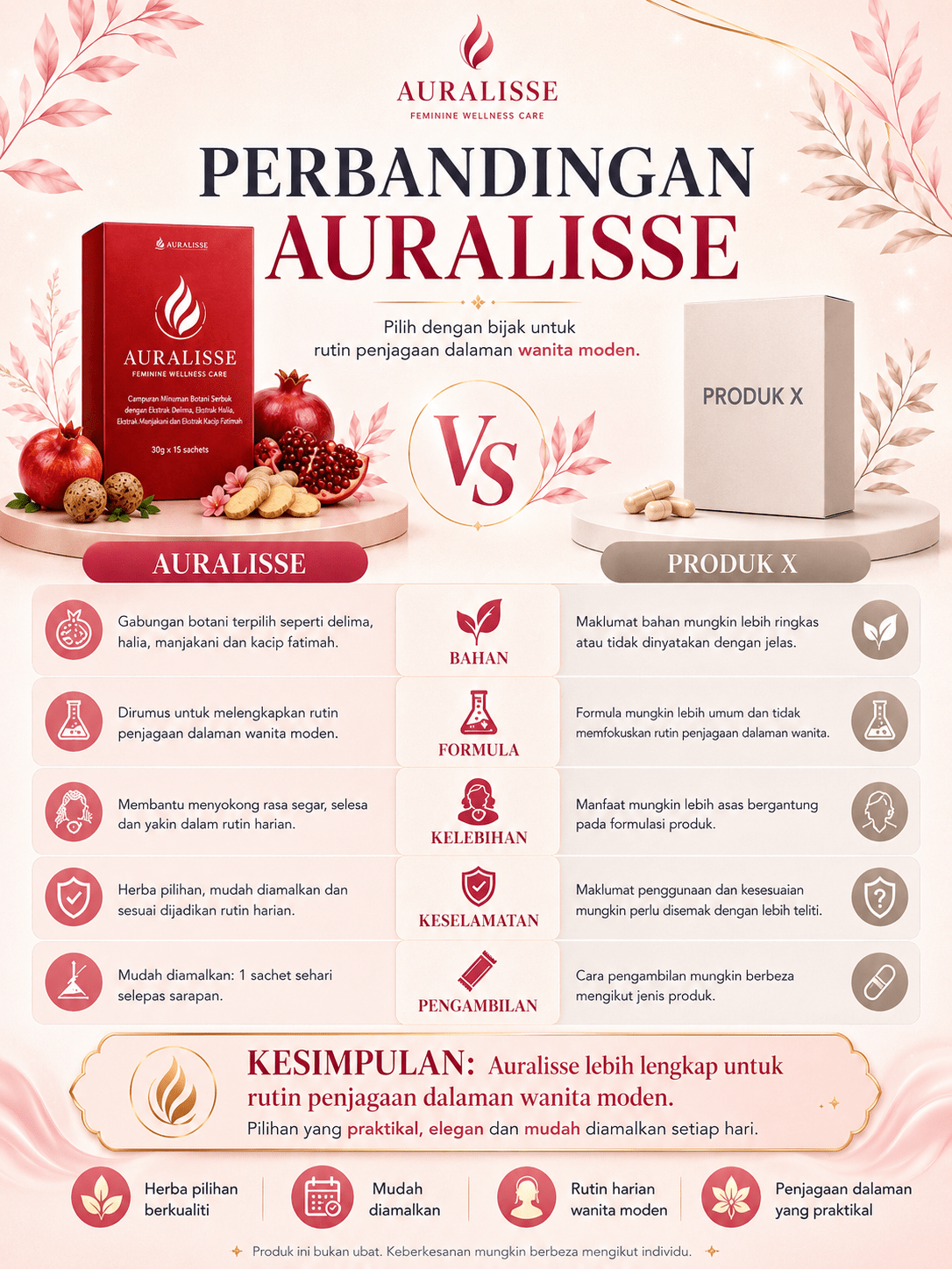 Kenapa Pilih Auralisse - Perbandingan