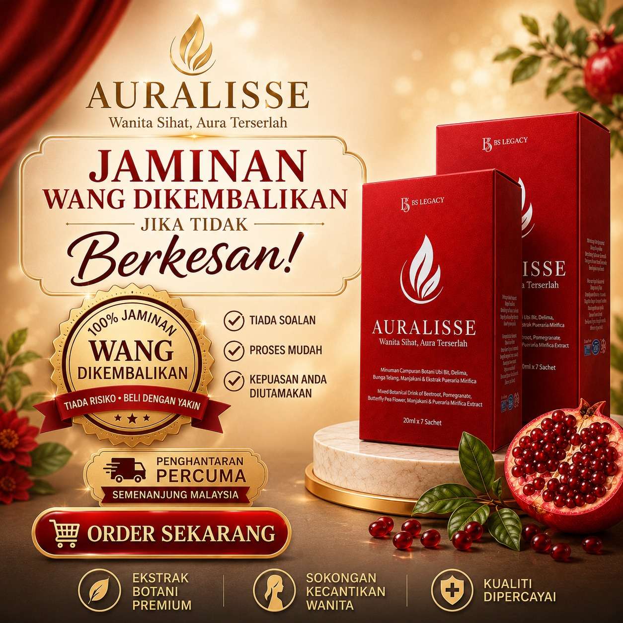 Jaminan Wang Dikembalikan 100%