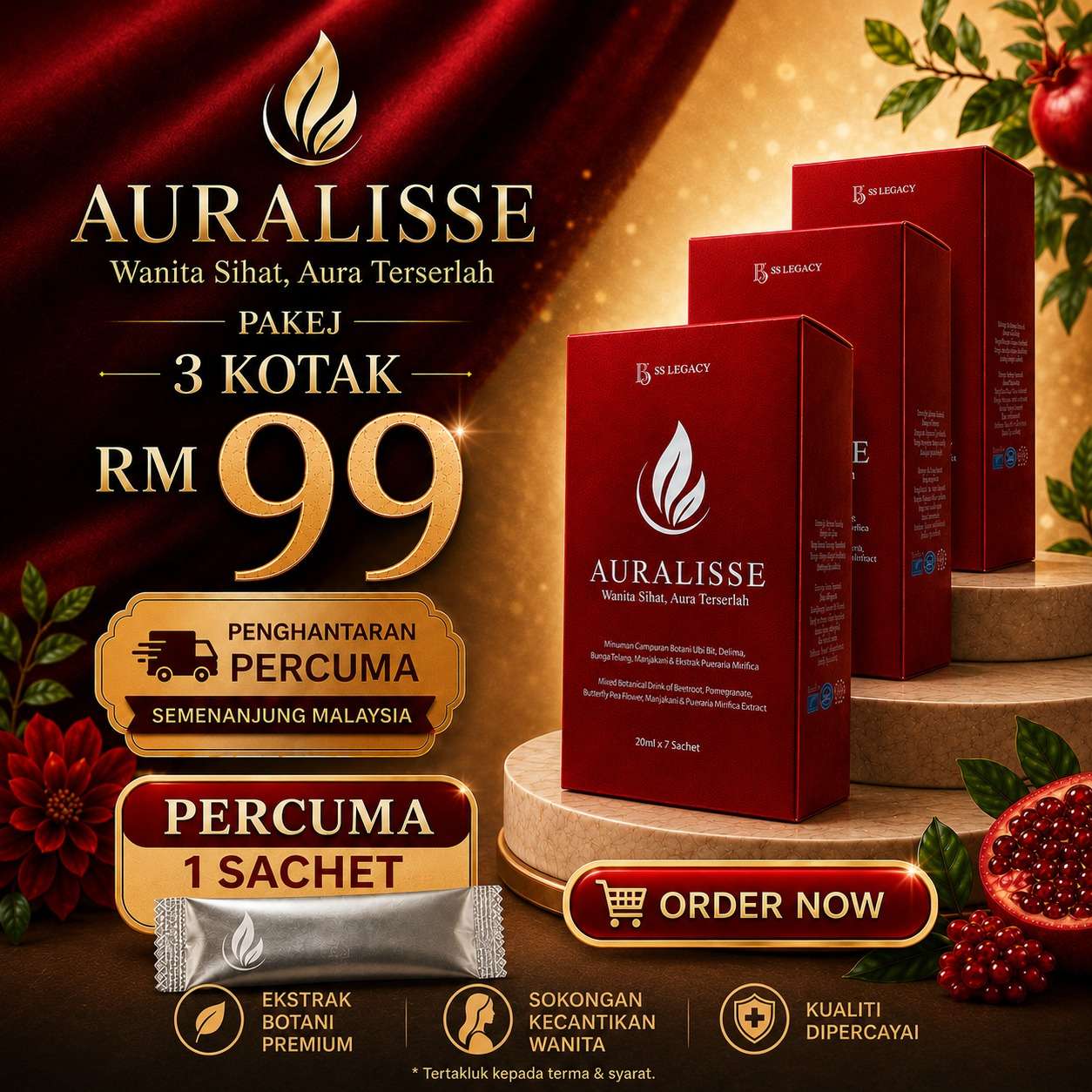 Set Jimat 3 Kotak